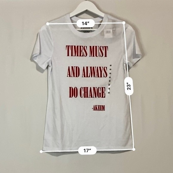 Coming to America Times Must And Always Do Change - Akeem Graphic Tee White NWT - Picture 4 of 6